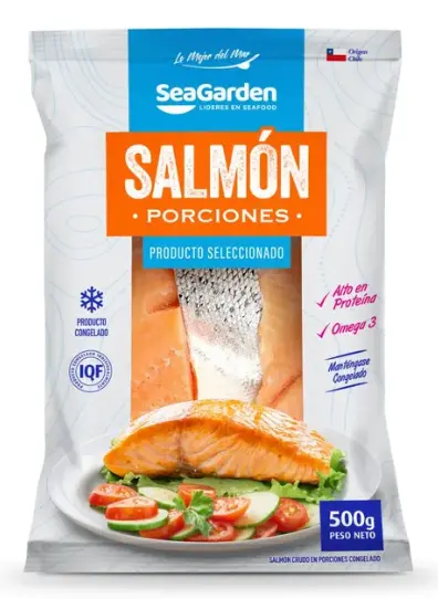 SALMON PORCION CON PIEL 500 GR