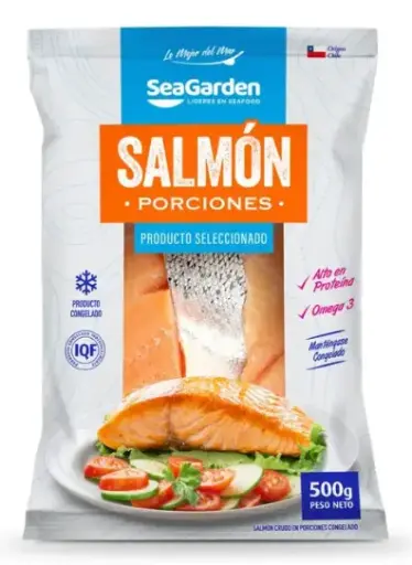 SALMON PORCIO CON PIEL 500 GR